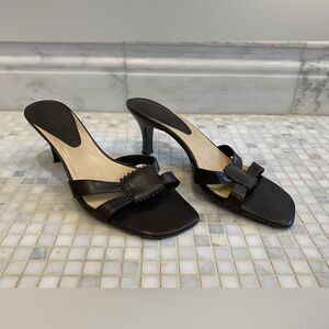 Ann Taylor Loft Brown Heeled Sandals